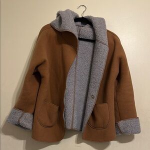 Cozy Brown and Gray Kids Jacket